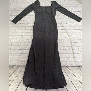 Elegant Black Long Sleeve Dress